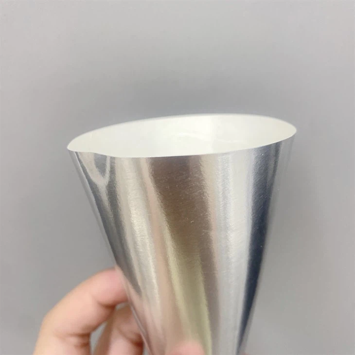 Ice Cream Paper Cone Sleeve Aluminium Foil Cone